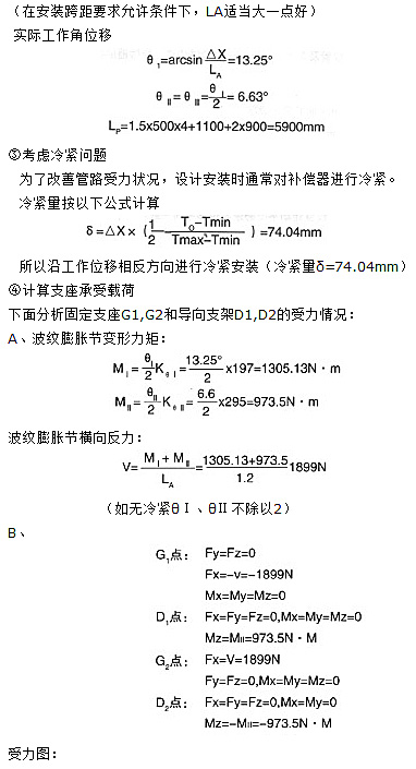 <strong>平面铰链波纹补偿器应用举例</strong>